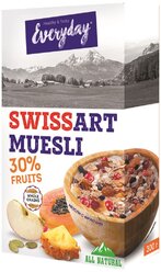 Мюсли Everyday хлопья Swiss Art с фруктами, коробка, 300 г