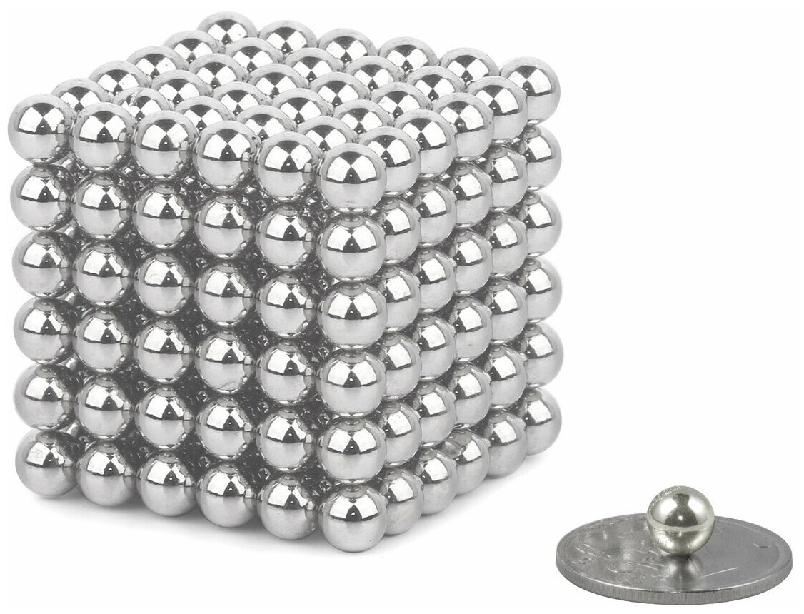 Forceberg Cube - куб из магнитных шариков 6 мм, стальной, 216 элементов ...