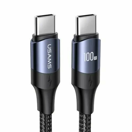 Ультраскоростной кабель Usams U71 Type-C на Type-C с функцией быстрой зарядки PD Fast Charger, мощность 100W, 5А — фото 7