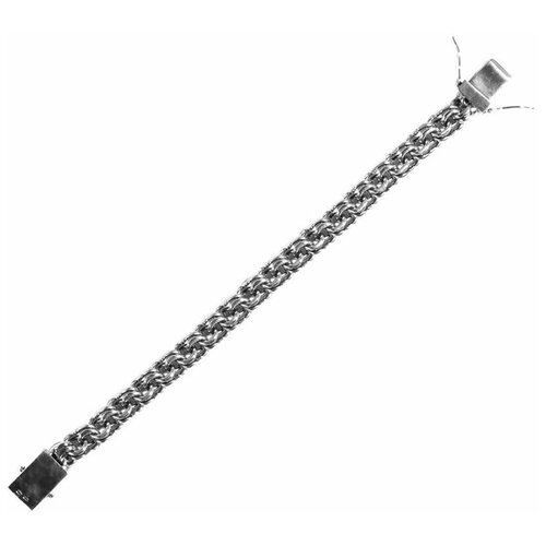 фото Top crystal браслет ручного плетения "бисмарк" серебряный 40572017к, 22 см, 41 г