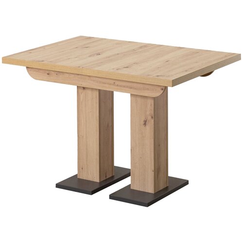 фото Стол clyde 110-168*75 бетон/белый stool group