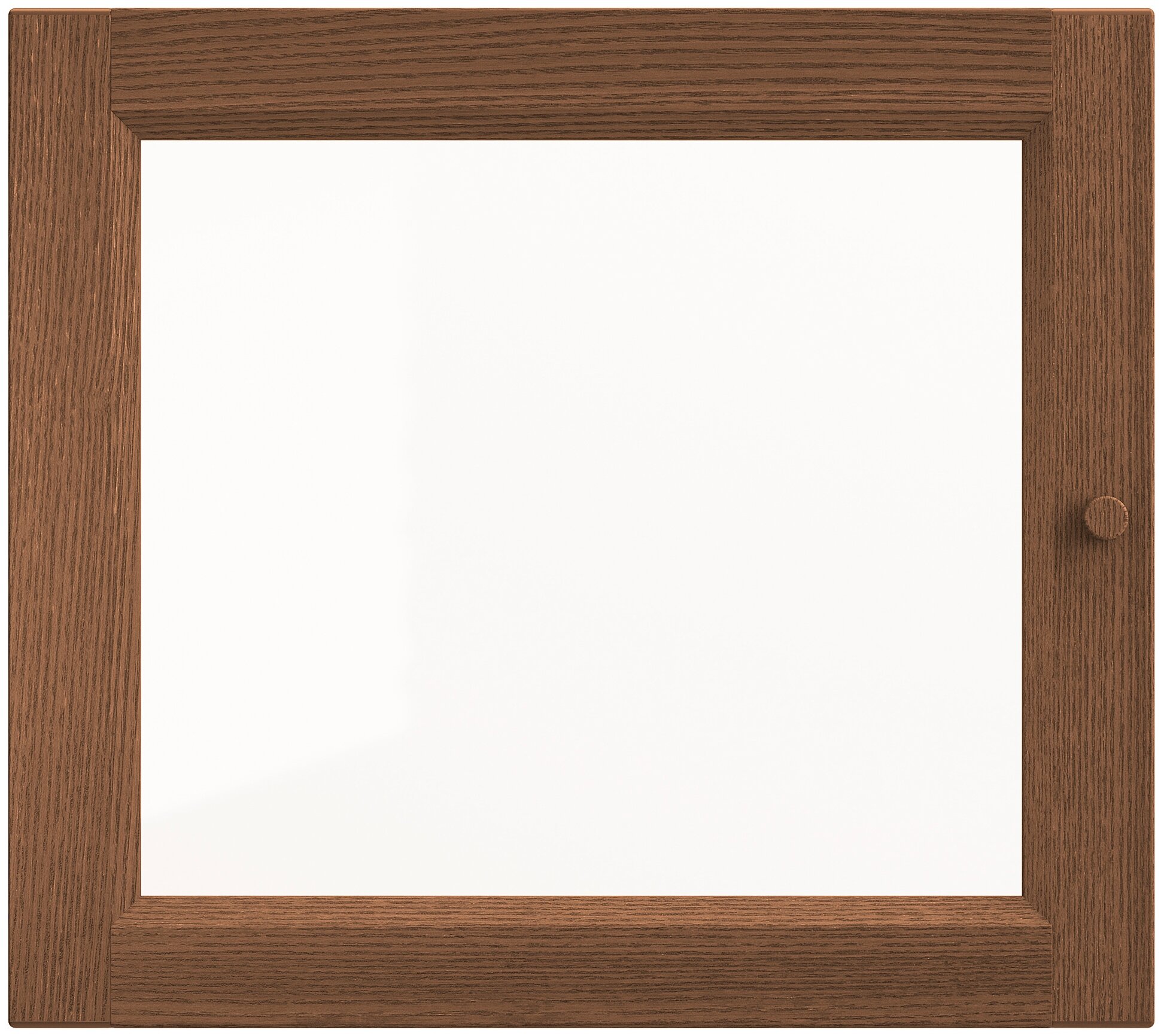 Дверца ИКЕА ОКСБЕРГ 40x35 см, коричневый ясеневый шпон