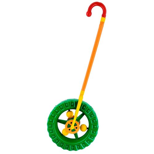 фото Каталка-игрушка colorplast колесо (1-014) зеленый