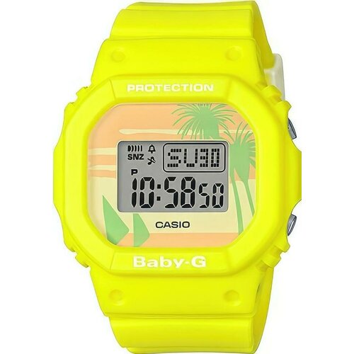 Наручные часы CASIO Baby-G, зеленый наручные часы casio bgd 565gs 9 зеленый