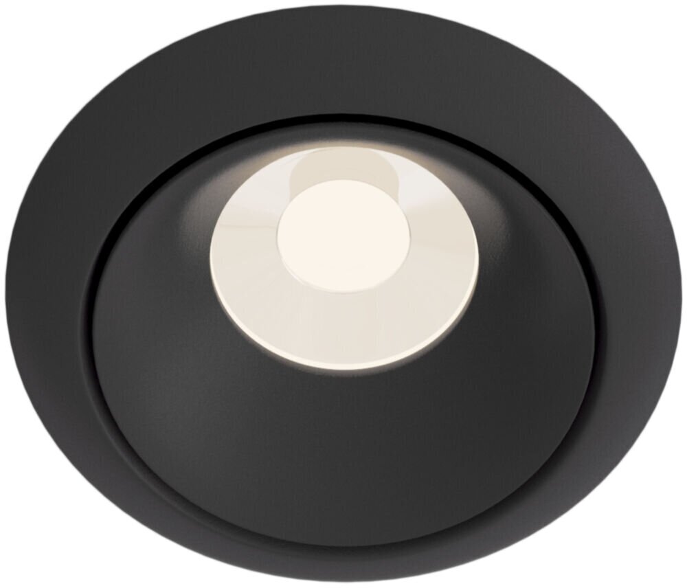 Точечный светильник встраиваемый черный GU10 Maytoni Yin DL030-2-01B