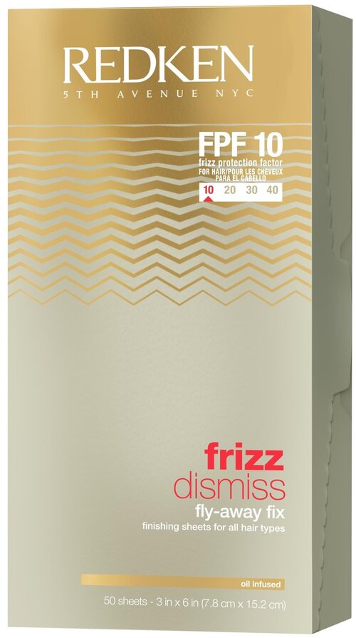 Redken Салфетки Frizz Dismiss FPF 10 Fly-Away Fix