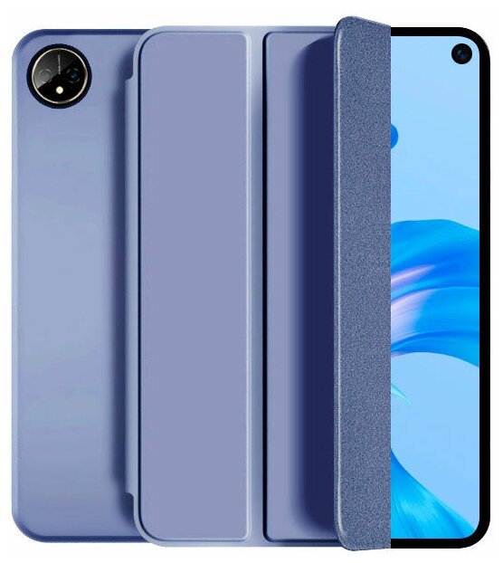 Чехол для планшета Huawei MatePad Pro 11 2022 (GOT-W29/AL09), из мягкого силикона, трансформируется в подставку (дымчато-фиолетовый)