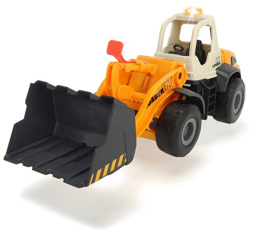 Экскаватор Dickie Toys Дорожно-погрузочная машина (3726000), 35 см, оранжевый/черный