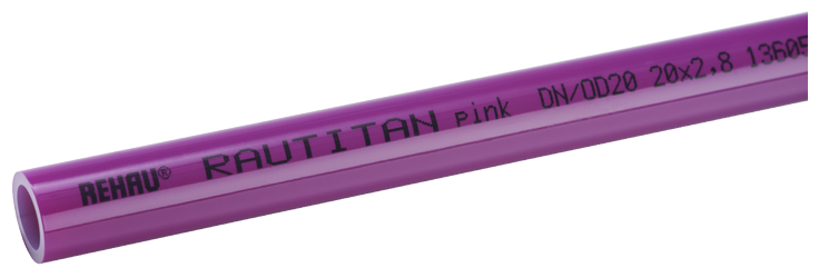 Труба RAUTITAN pink 20х2,8 мм, отопительная, (отрезок 3 метра), Rehau 11360521120 - фотография № 16