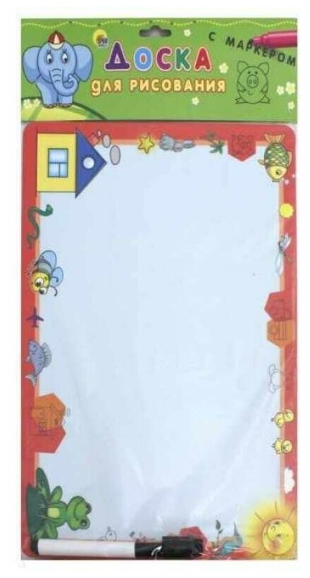 Доска для рисования детская Проф-Пресс Слон (Д-1422) оранжевый