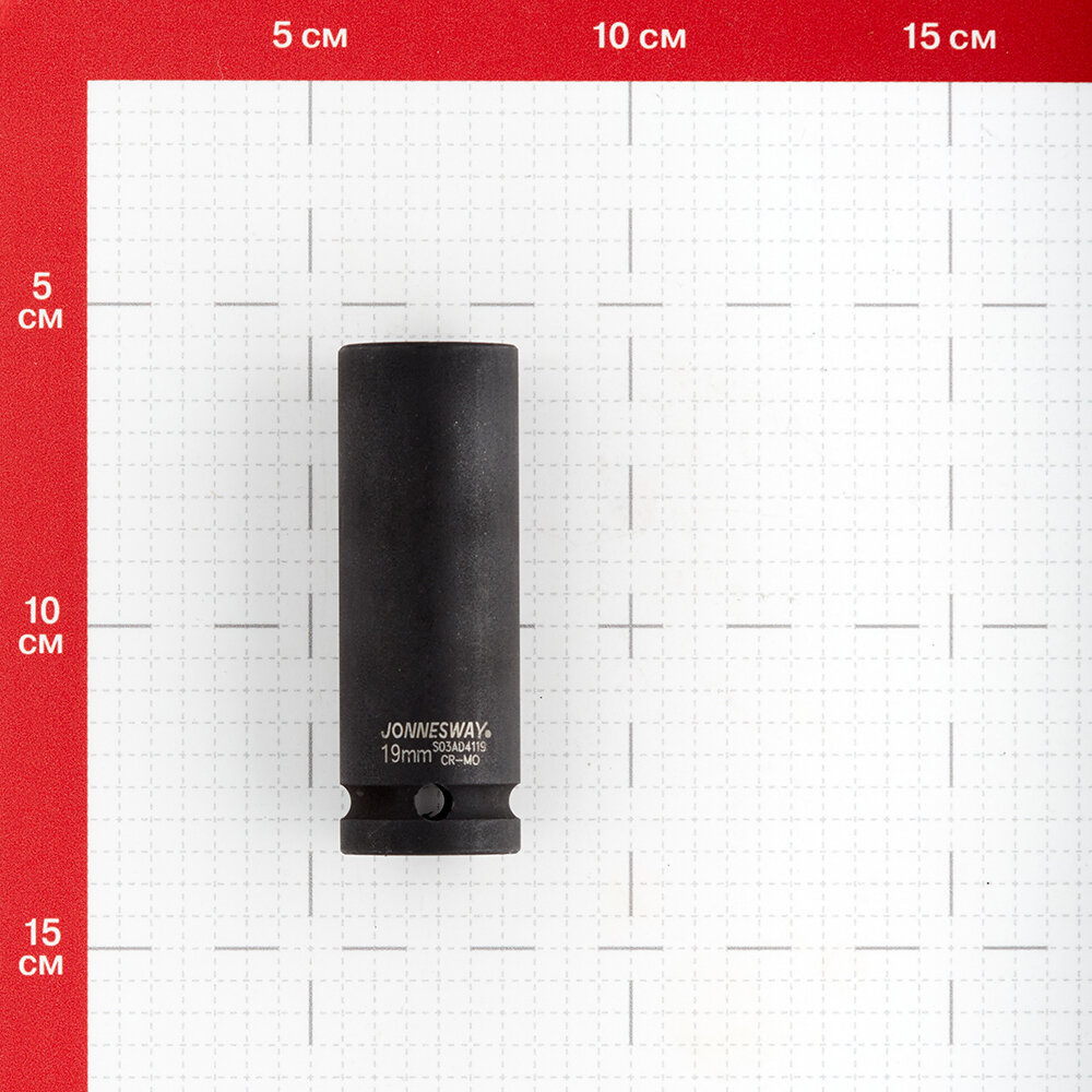 Головка торцевая ударная Jonnesway глубокая 1/2"DR 19мм S03AD4119 - фото №12