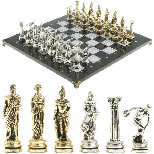 Шахматы Олимпийские игры доска 44х44 см серый мрамор фигуры металлические 122603 шахматы фарфоровые баня гжель 44х44 см