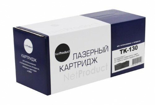 Тонер-картридж NetProduct (N-TK-130) для Kyocera FS-1028MFP/DP/1300D, 7,2K