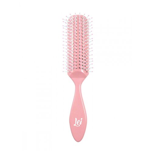 Lei массажная щетка 020, для распутывания волос, 22 см расческа массажная для волос lei розовый 1 шт