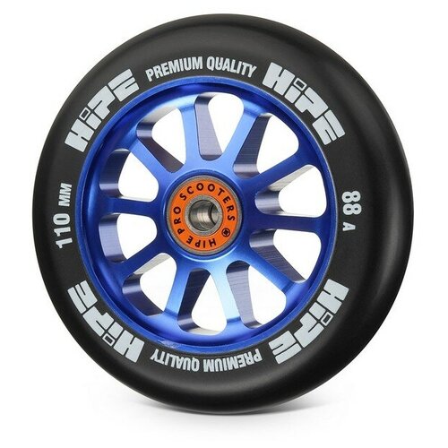 Колесо для самоката Hipe 10Spoke 110мм blue/black 1шт