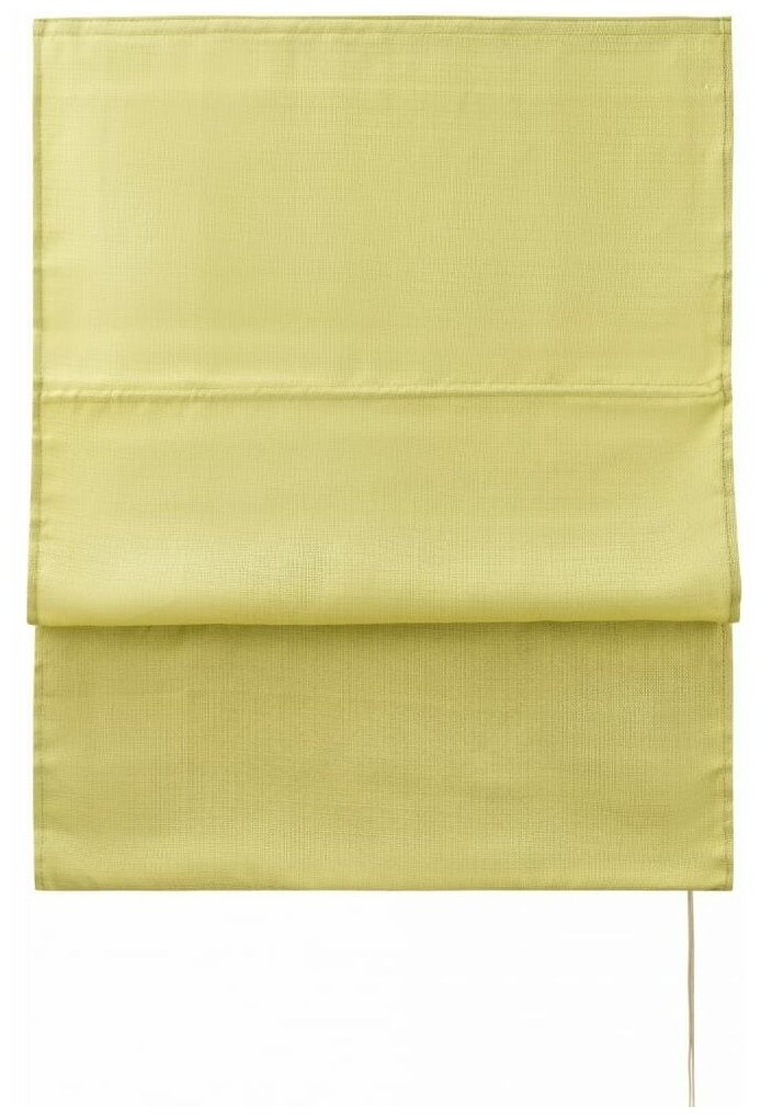 Римские шторы ПраймДекор, полупрозрачные, полиэстер, оливковый, 100х160 — фото 1