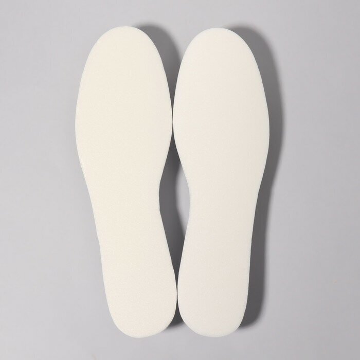 Стельки для обуви, утеплённые, фольгированные, с эластичной белой пеной, универсальные, 36-45р-р, пара, цвет белый - фотография № 2
