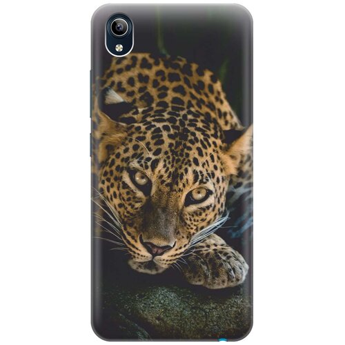 фото Cиликоновый чехол на vivo y91c / виво у91с с принтом "загадочный леопард" gosso