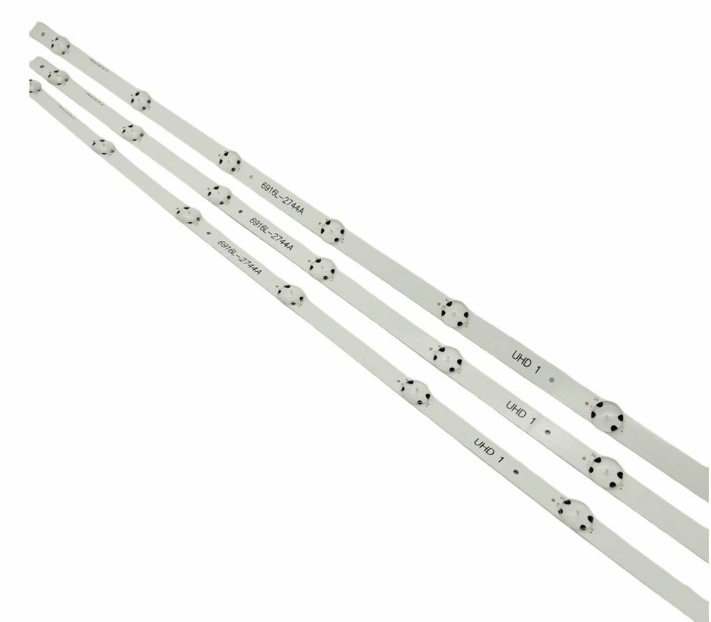 Подсветка матрицы 43" 6916L-2744A 3шт, 8LED, 842мм, LG 43UH60 43UH61 43UH62