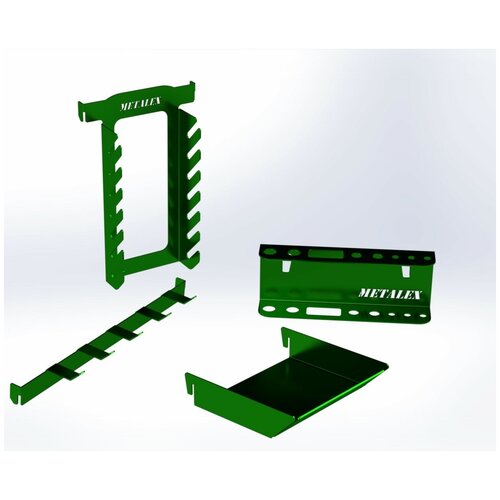 Набор аксессуаров Metalex для перфопанели (зелёный) держатель для ключей metalex 240х150 серый