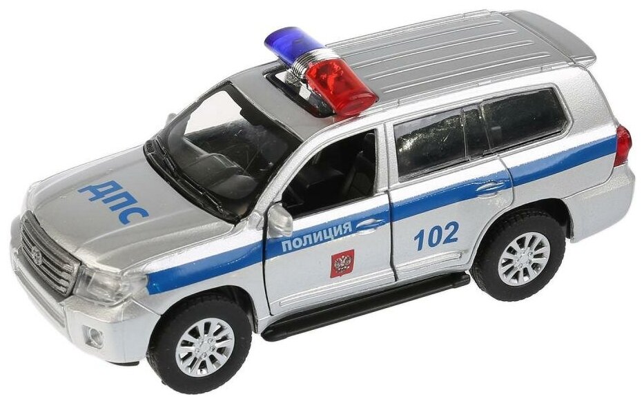 Модель машины Технопарк Toyota Land Cruiser, Полиция, инерционная CRUISER-P