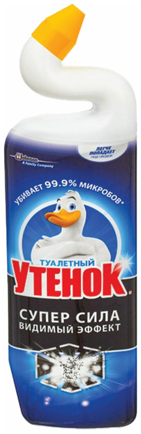 Средство для сантехники/уборки туалета 900 мл, туалетный утенок Супер Сила "Видимый Эффект", 696894 - 1 шт.