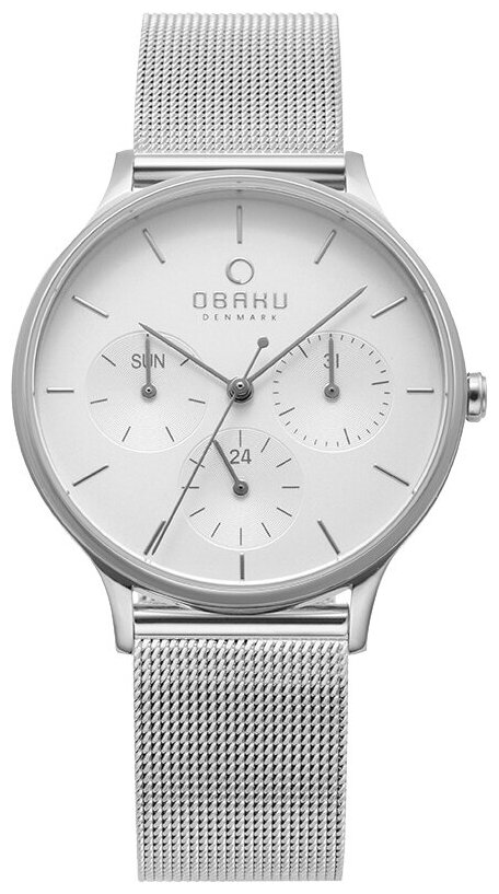 Наручные часы OBAKU V212LMCIMC, белый, серебряный