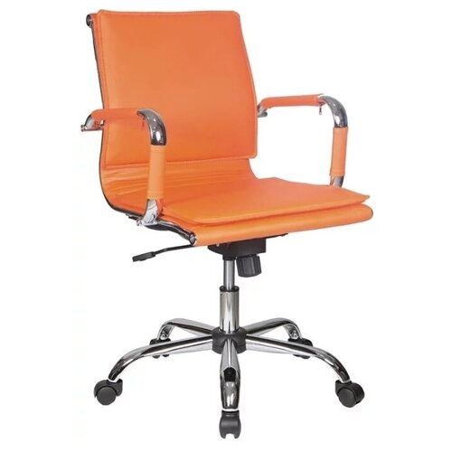 фото Компьютерное кресло бюрократ ch-993-low для руководителя, обивка: искусственная кожа, цвет: orange