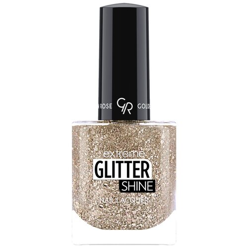 Golden Rose Лак для ногтей Extreme Glitter Shine Nail Lacquer, 10 мл, 207