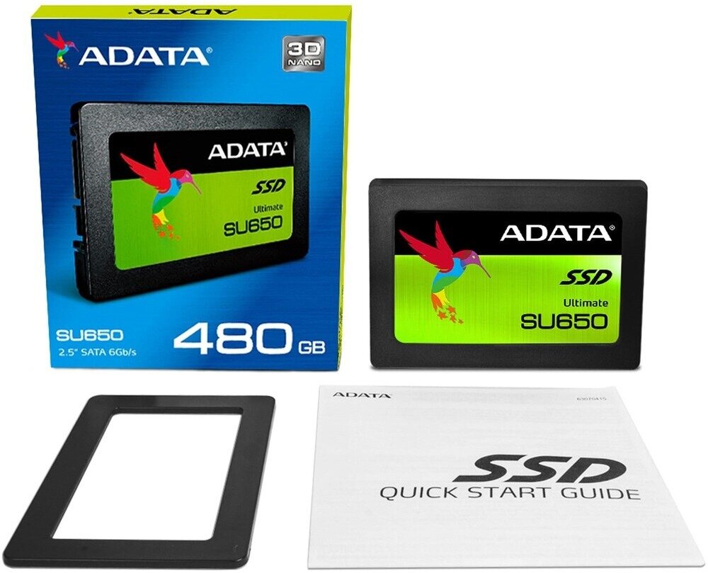 Твердотельный накопитель ADATA Ultimate SU650 480 ГБ SATA ASU650SS-480GT-R - фотография № 13