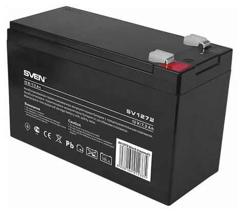 Аккумуляторная батарея для ИБП любых торговых марок, 12 В, 7,2 Ач, 151х65х98 мм, SVEN, SV-012335