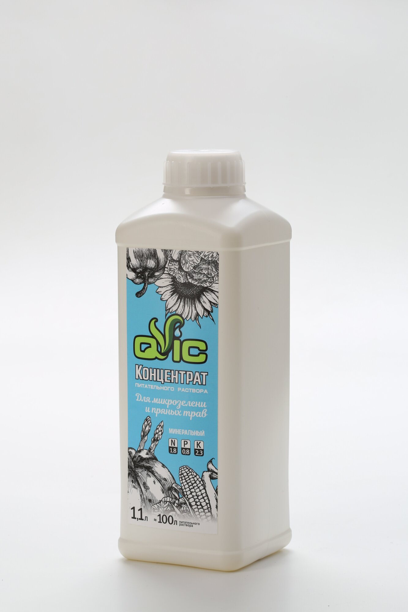 QViC удобрение для микрозелени пряных трав и пищевых цветов для гидропоники - фотография № 2