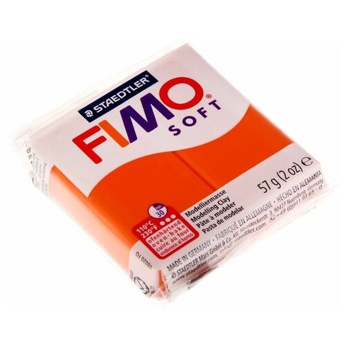 полимерная глина fimo soft запекаемая мандарин 8020 42 57 г Полимерная глина FIMO Soft запекаемая мандарин (8020-42) оранжевый 57 г