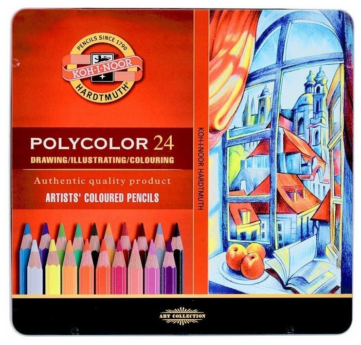 Koh-i-noor Набор цветных карандашей "Polycolor" 24 цв.