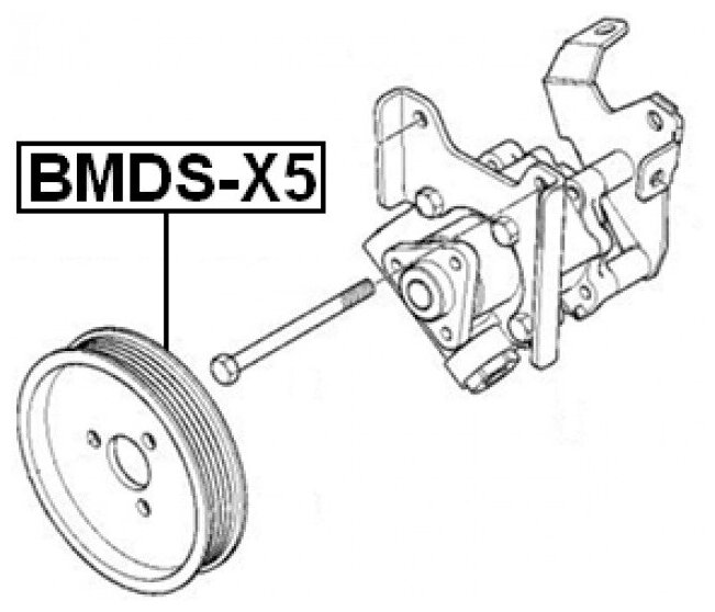 Шкив Насоса Гура FEBEST BMDSX5