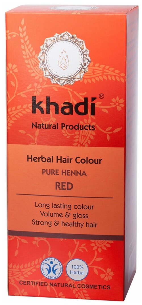 Khadi Herbal Hair Color, красный