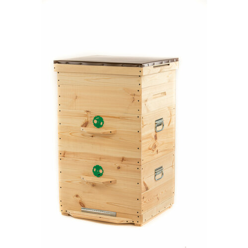 Улей для пчел Лежак 20 рамочный 2 корпусной на 300 мм + 1 магазин на 145 мм