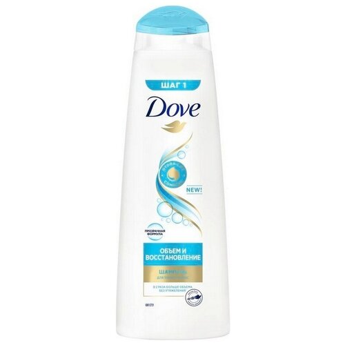 Dove Hair Therapy шампунь Объем и восстановление 380 мл 4шт подарочный набор женский dove объем и восстановление шампунь и бальзам для волос 2 предмета