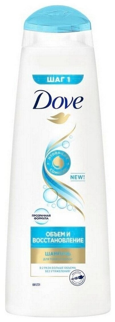 Dove Шампунь Hair Therapy Объем и восстановление для тонких волос, 380 мл , 2 шт.