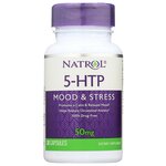 5-гидрокситриптофан Natrol 5-HTP 50mg, 30 капсул - изображение