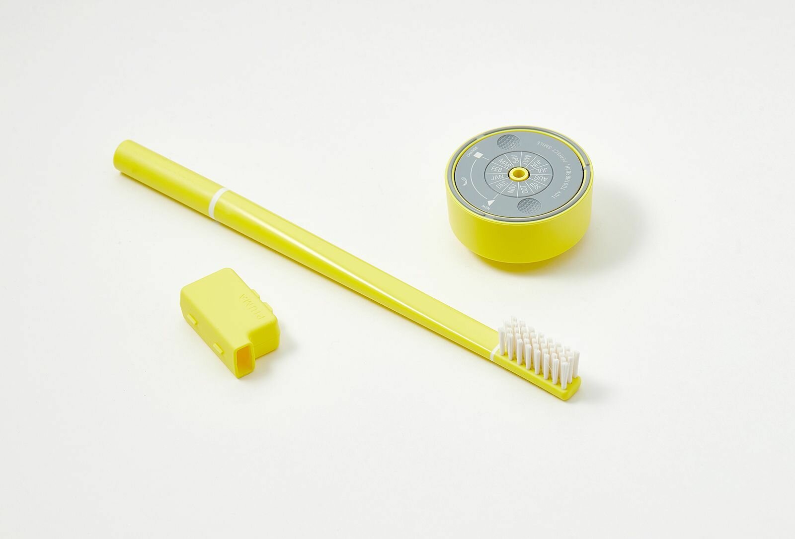 PIUMA ECHINACEA LEMON SOFT Щетка зубная+подставка-календарь, желтая