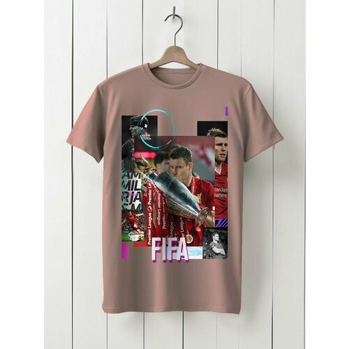 фото Футболка твоя футболка!, хлопок, принт сюжетный, размер xxl, розовый