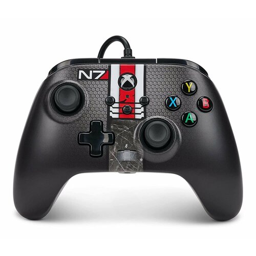 Проводной геймпад PowerA Enhanced Wired Controller (Mass Effect N7) (Xbox One / Series / PC)