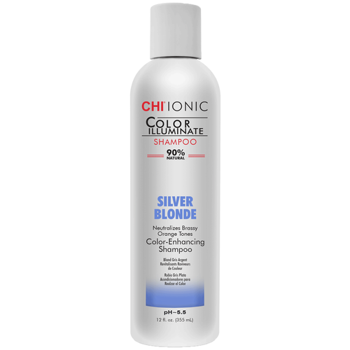 Chi Ionic Color Illuminate Shampoo Silver Blonde - Шампунь оттеночный Серебряный Блонд 355 мл