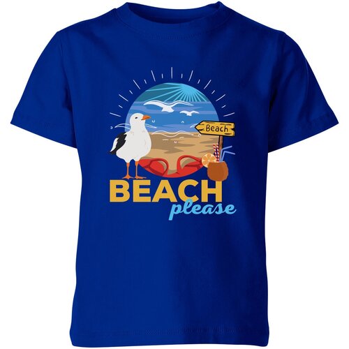Футболка Us Basic, размер 12, синий мужская футболка beach please пляж s черный