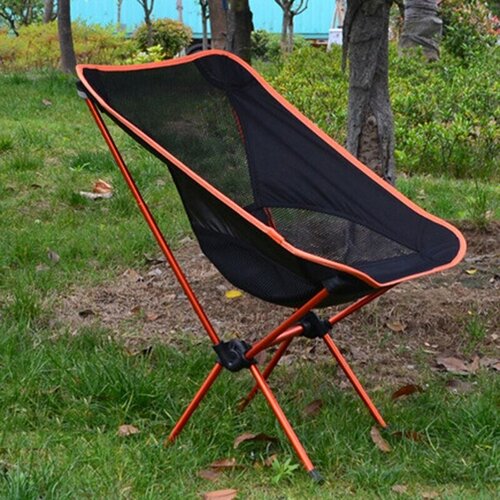 Стул для отдыха на природе, в лесу, на рыбалке, складной, оранжевый уличный складной стул портативный стул из алюминиевого сплава с луной для отдыха кемпинга рыбалки складной стул