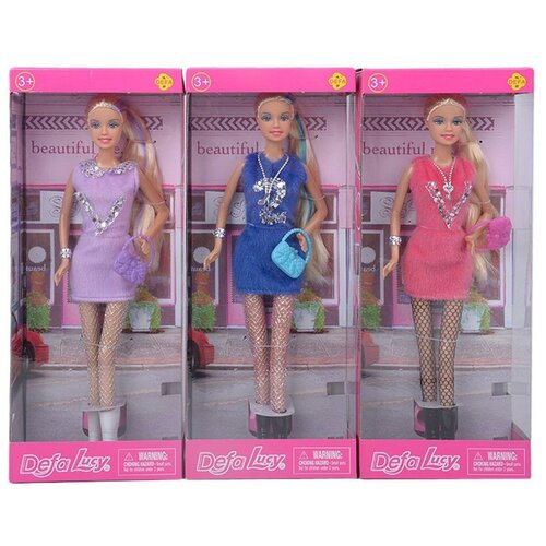 Кукла Defa. Lucy Гламурная вечеринка, 3 вида в коллекции игровой набор кукла lucy доктор 3 вида в коллекции 1 шт