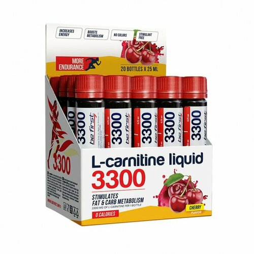 Be First L-Carnitine 3300 25 мл be first l карнитин 3300 500 мл малина