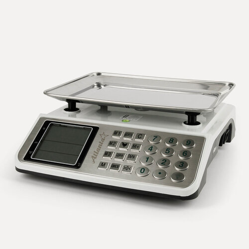 Изображение товара Весы торговые электронные настольные Atlanta АТН-6115 до 40 кг, чаша 33х23 см, белый