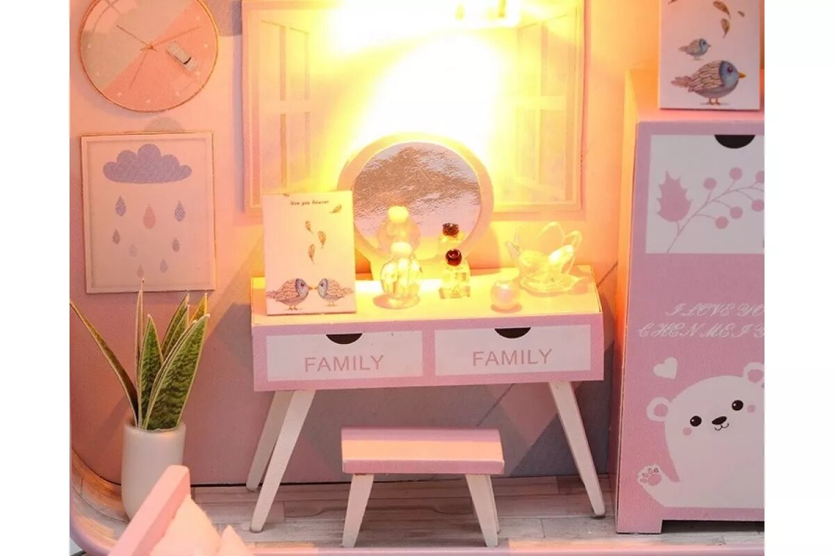 MiniHouse в шкатулке: Розовое настроение Diy House - фото №13